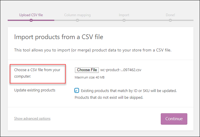 ELEX WooCommerce Catalog Mode, Wholesale & Role Based Pricing | Import Product From a CSV File