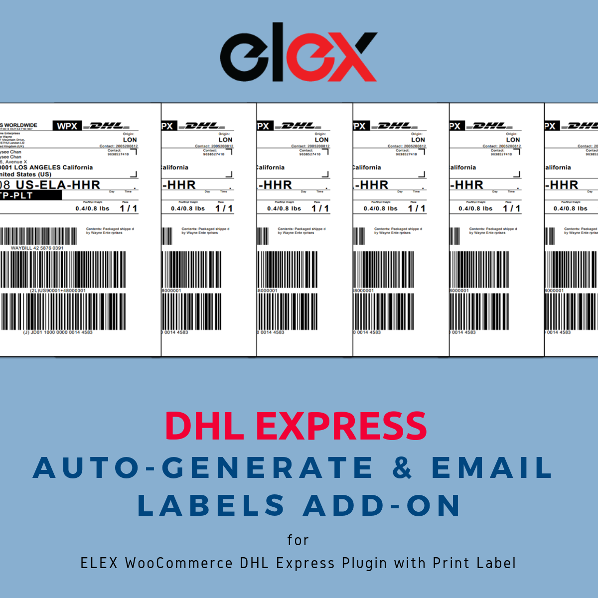 print label from express invoice
