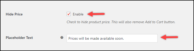 Hide Product Prices