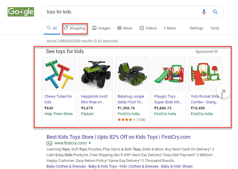 Google Shopping Results | Google Product Feed Plugin
