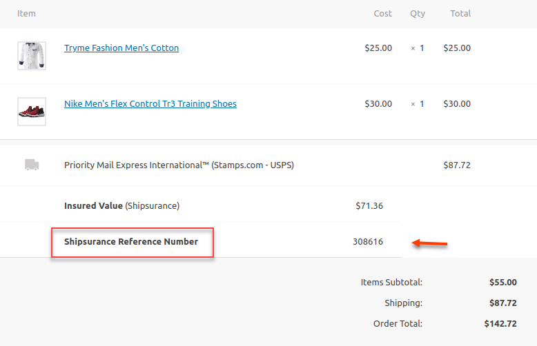ELEX WooCommerce Shipsurance Add-On for Shipping Plugins | Shipsurance reference number