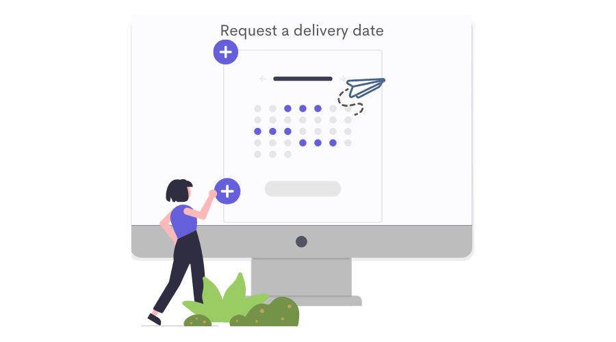 Choose Your Delivery Date | Allows Customers to Choose a Desired Delivery Date