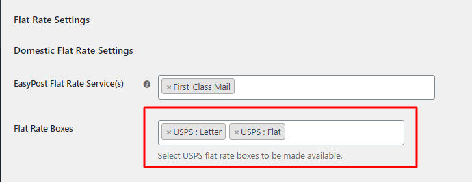 Enable the First Class Mail Shipping